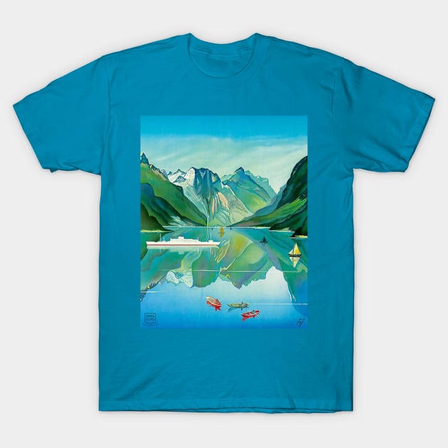 Vintage Travel Artwork - Norway T-Shirt by Starbase79